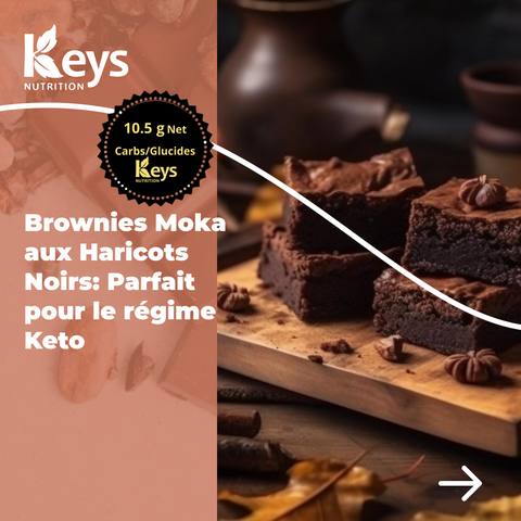 Brownies au moka et aux haricots noirs - Keys Nutrition