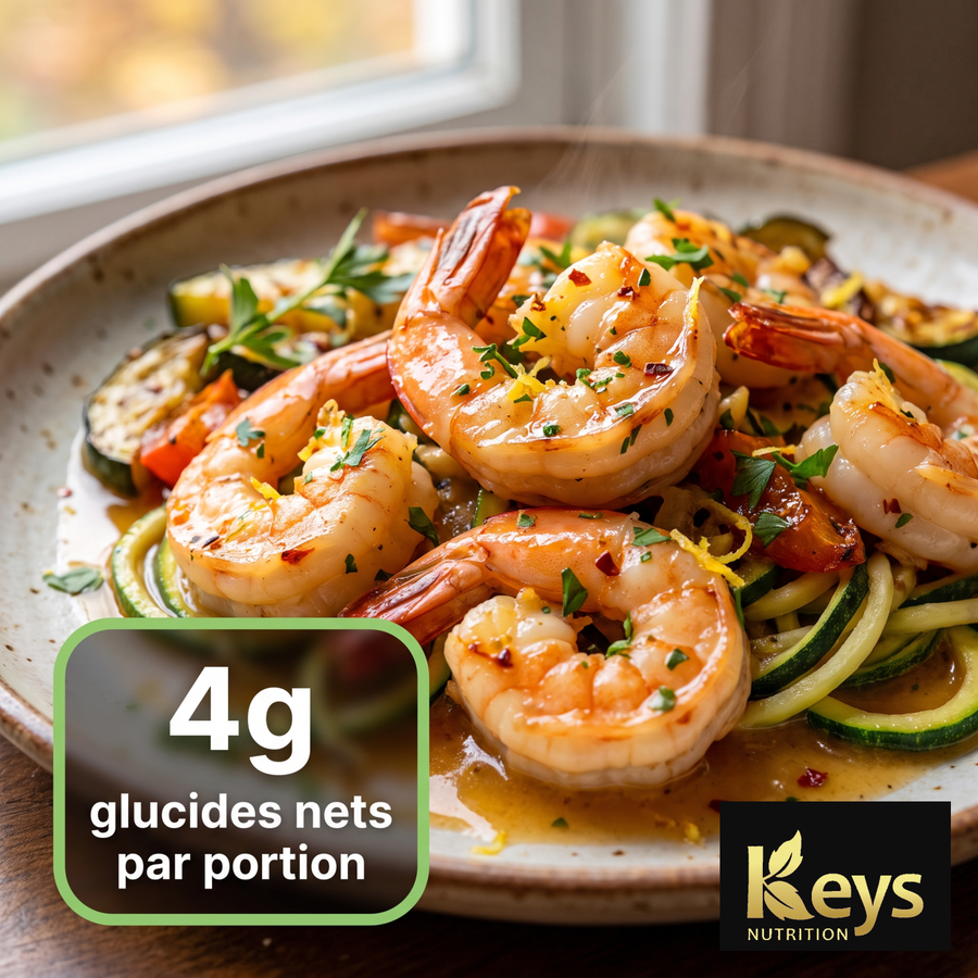 Comment faire un sauté de crevettes à l'ail sans sucre?
