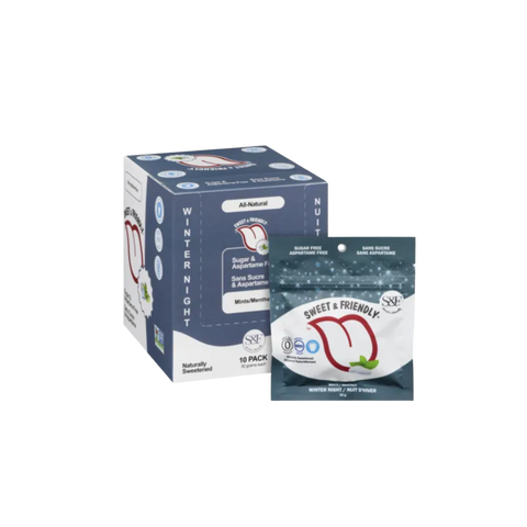 SWEET & FRIENDLY - Menthes naturelles sans sucre à l'érythritol - CAISSE