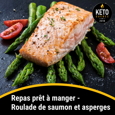 Repas prêt à manger - Roulade de saumon et asperges BOÎTE DE 8 KEYS NUTRITION PRÊT À MANGER