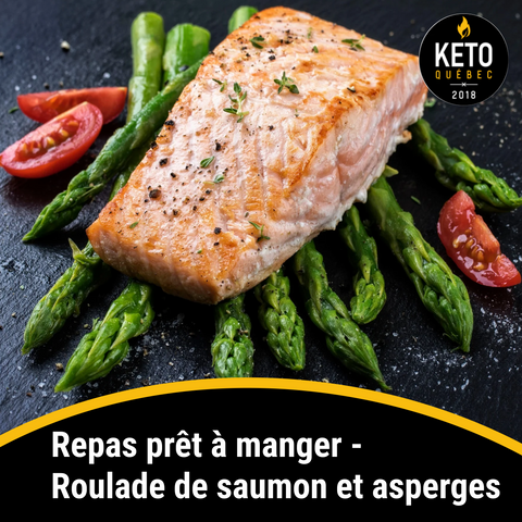 Repas prêt à manger - Roulade de saumon et asperges BOÎTE DE 8 - Keys Nutrition