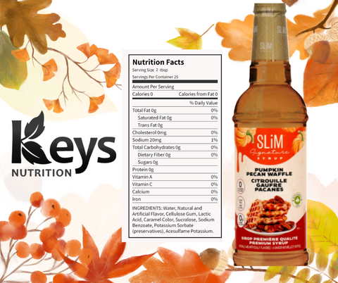 Slim Syrups automne - Keys Nutrition