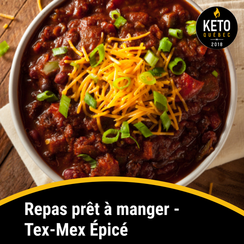 Repas prêt à manger - Tex-Mex Épicé BOÎTE DE 8 - Keys Nutrition
