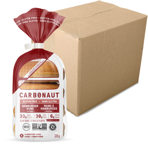 CARBONAUT - Pains Hamburger sans gluten 320g CAISSE DE 6 - Keys Nutrition
