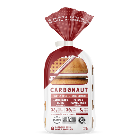 CARBONAUT - Pains Hamburger sans gluten 320g - Keys Nutrition