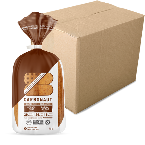 CARBONAUT - Pains hot dog sans gluten 260g CAISSE DE 6 - Keys Nutrition