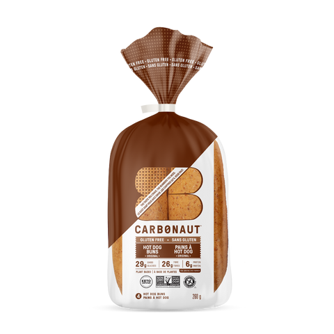 CARBONAUT - Pains Hot Dog sans Gluten - Keys Nutrition