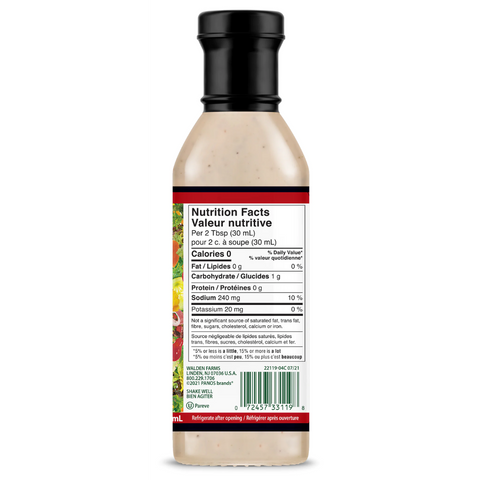 Walden Farms - Vinaigrette CHIPOTLE RANCH 355ml - Keys Nutrition