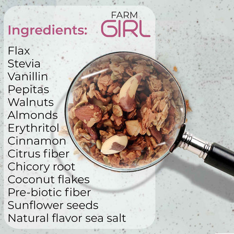 Farm Girl-CÉRÉALES KETO MIX CANNELLE ET ÉRABLE - Keys Nutrition