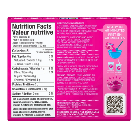 KEYS-NUTRITION-LOW-CARB-SANS-SUCRE-EPICERIE-SIMPLY-DELISH-JEL-DESSERT-DESSERT-GELATINE-FRAMBOISE-RASPBERRY-INFORMATION-NUTRITIONNEL-NUTRITION-FACTS