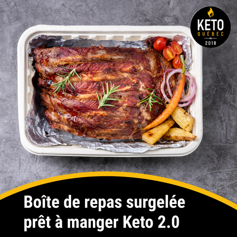 Boîte de repas surgelée prêt à manger Keto 2.0  (10g et moins de glucides nets)