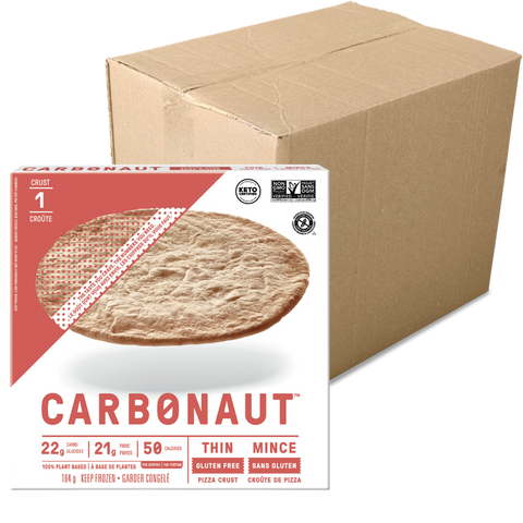 CARBONAUT - Croutes à Pizza Mince Sans Gluten 164g - CAISSE DE 8 - Keys Nutrition