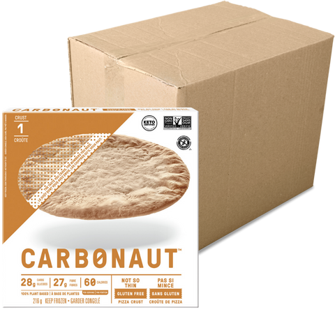 CARBONAUT - Croutes à Pizza régulière (Pas si mince) 216g - CAISSE DE 6 - Keys Nutrition