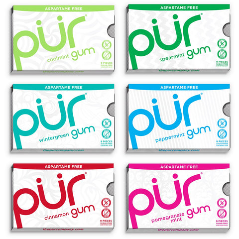 PÜR Gum - Gomme à mâcher (9 morceaux) - Keto Québec||Pure Gum - Chewing gum (9 pieces) - Keto Quebec PÜR GUM