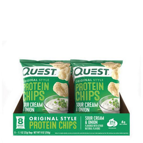 Quest Nutrition Sour Cream & Onion Protein Chips - Keys Nutrition