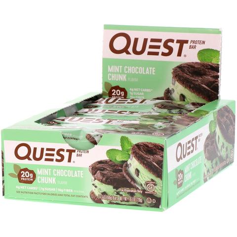 Quest Mint Chocolate Protein Bars - Keys Nutrition