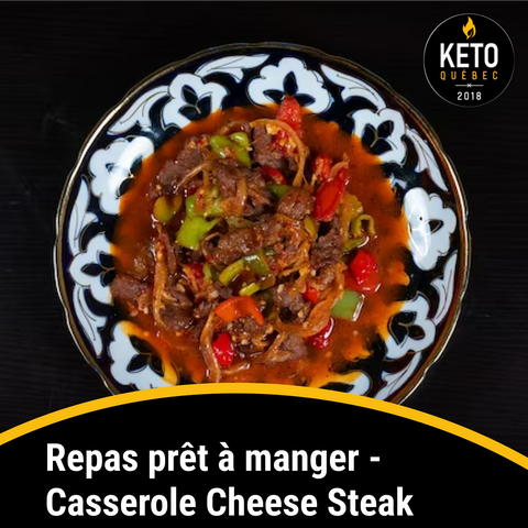 Repas prêt à manger - Casserole Cheese Steak BOÎTE DE 8 - Keys Nutrition