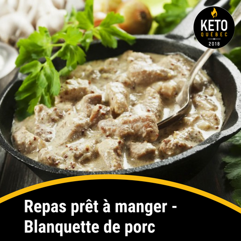 Repas prêt à manger - Blanquette de porc BOÎTE DE 8 - Keys Nutrition