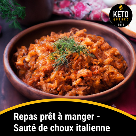 Repas prêt à manger - Sauté de choux italienne BOÎTE DE 8 - Keys Nutrition