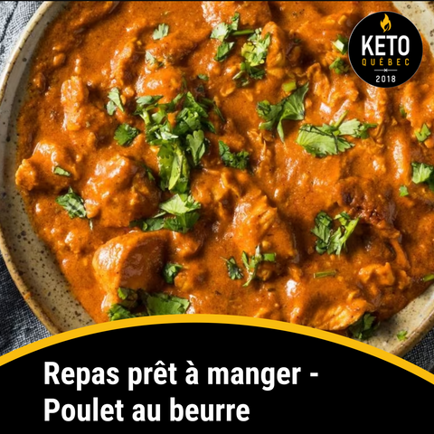Repas prêt à manger - Poulet au beurre BOÎTE DE 8 - Keys Nutrition