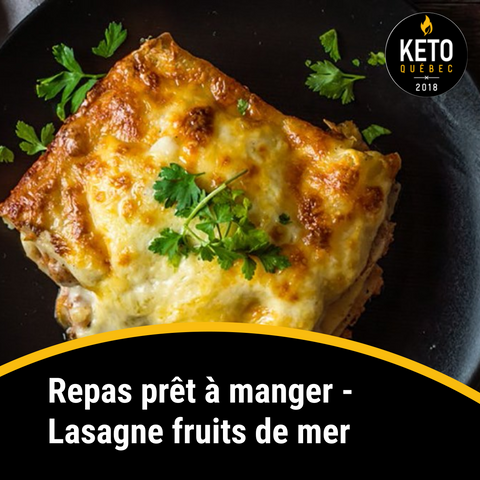 Repas prêt à manger - Lasagne fruits de mer BOÎTE DE 8 - Keys Nutrition