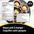 Repas prêt à manger - Coquilles saint-jacques BOÎTE DE 8 KEYS NUTRITION PRÊT À MANGER