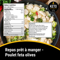 Repas prêt à manger - Poulet feta olives BOÎTE DE 8 KEYS NUTRITION PRÊT À MANGER