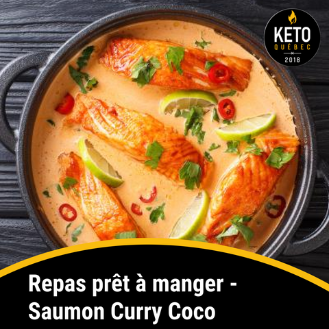 Repas prêt à manger - Saumon Curry Coco BOÎTE DE 8 - Keys Nutrition