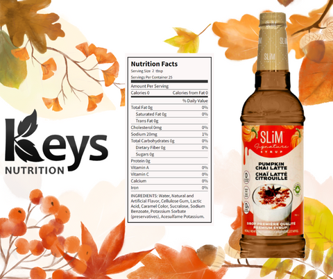 Slim Syrups automne - Keys Nutrition