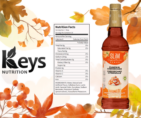Slim Syrups automne - Keys Nutrition