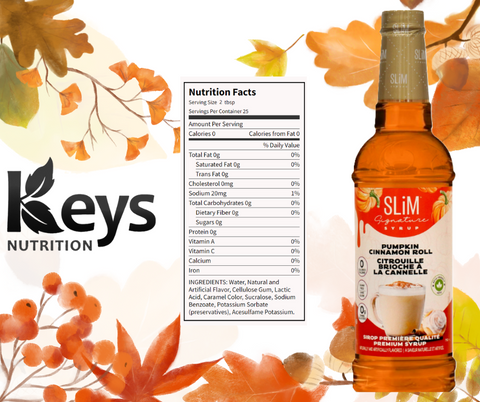 Slim Syrups automne - Keys Nutrition