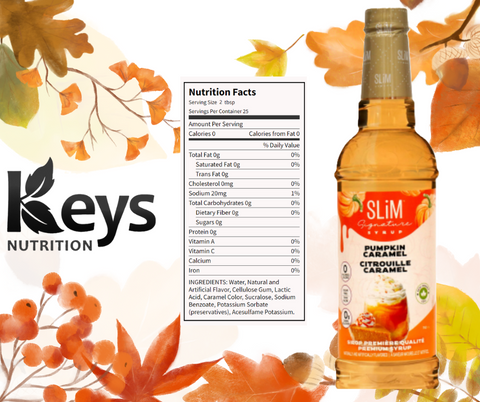 Slim Syrups automne - Keys Nutrition