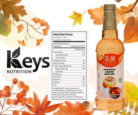 Slim Syrups automne - Keys Nutrition