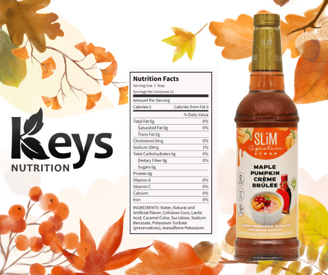Slim Syrups automne - Keys Nutrition