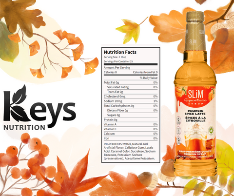 Slim Syrups automne - Keys Nutrition