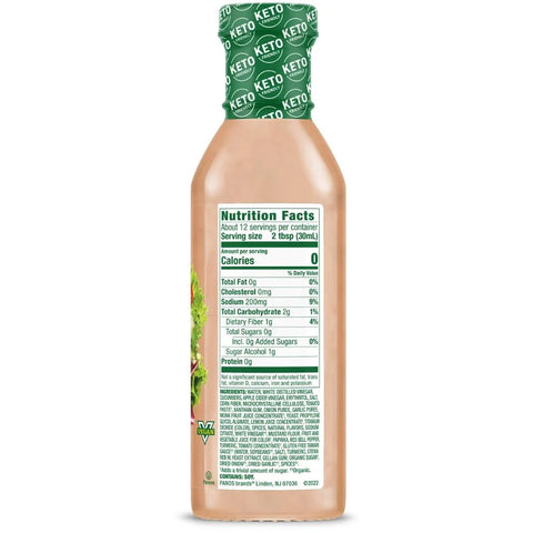 Walden Farms - Vinaigrette MILLES ÎLES 355ml - Keys Nutrition
