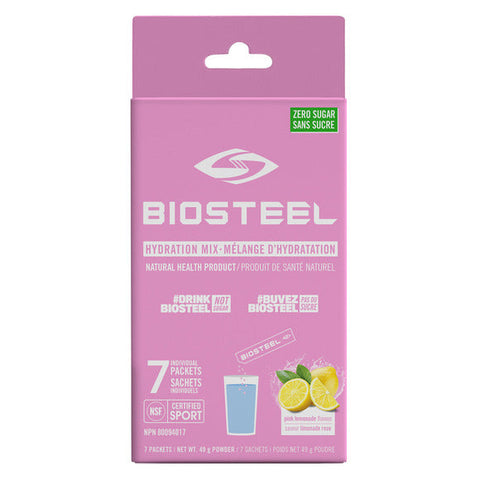 BIOSTEEL - Sachets d'électrolytes en poudre boite de 7x7g BIOSTEEL