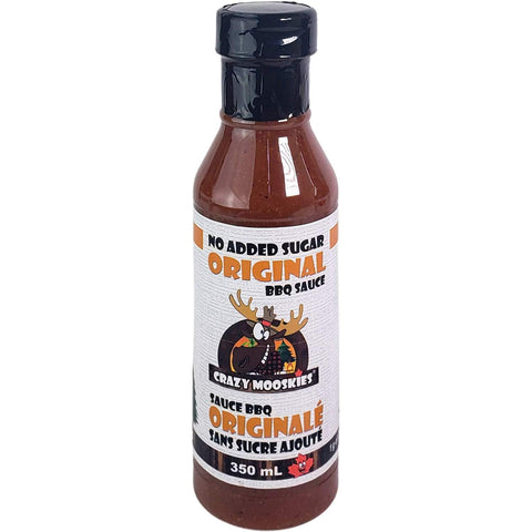CRAZY MOOSKIES - Sauce BBQ Originale 350ml - Keys Nutrition