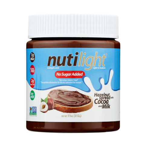 Nutilight -Tartinade de noisettes au chocolat et au lait 312g - Keys Nutrition