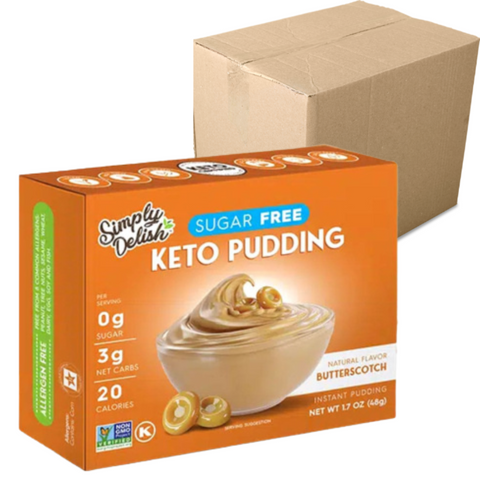 Simply Delish - Pouding Céto au caramel écossais CAISSE DE 6 - Keys Nutrition