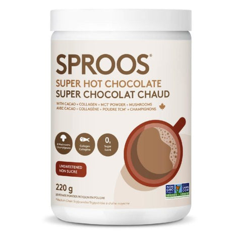 Supplément SPROOS - Collagène Chocolat chaud 220g - Keys Nutrition
