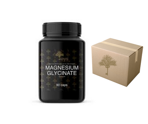 Supplément KEYS NUTRITION (Marque 100% Québécoise) Magnesium Glycinate 500mg CAISSE DE 12 UNITÉS - Keys Nutrition