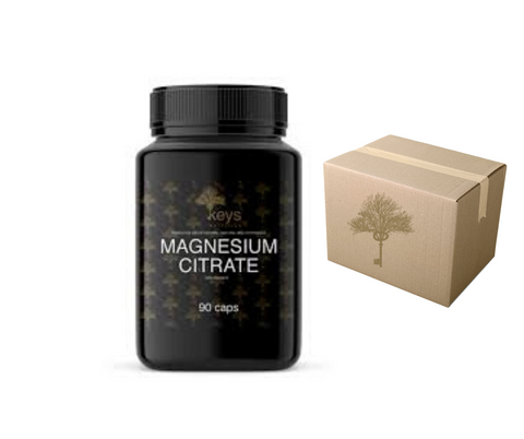 Supplément KEYS NUTRITION (Marque 100% Québécoise) Magnesium Citrate 500mg CAISSE DE 12 unités - Keys Nutrition