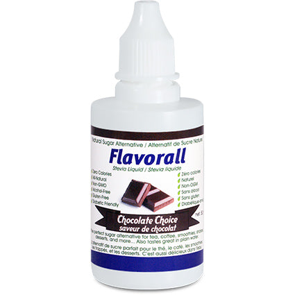 FLAVORALL - STÉVIA LIQUIDE CHOCOLAT 50ML||FLAVORALL - CHOCOLATE FLAVORED LIQUID STEVIA 50ML FLAVORALL