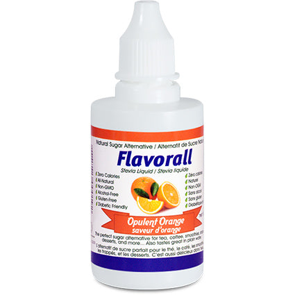 FLAVORALL - STÉVIA LIQUIDE ORANGE 50ML||FLAVORALL - ORANGE FLAVORED LIQUID STEVIA 50ML FLAVORALL