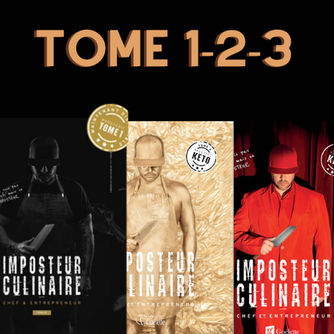 Livre de recettes - L’imposteur culinaire TRIO Tome 1-2-3! - Keys Nutrition