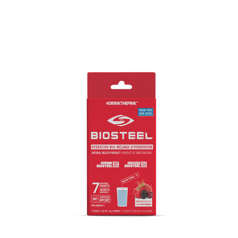 LIQUIDATION - BIOSTEEL - Sachets d'électrolytes en poudre boite de 7x7g - Keys Nutrition
