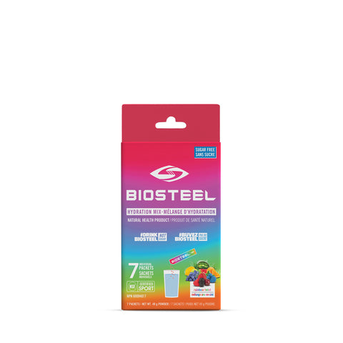 LIQUIDATION - BIOSTEEL - Sachets d'électrolytes en poudre boite de 7x7g - Keys Nutrition