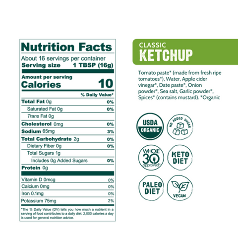 GOOD FOOD FOR GOOD - Ketchup Classique - Keys Nutrition