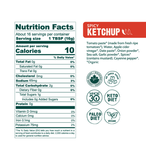 GOOD FOOD FOR GOOD - Ketchup Épicé - Keys Nutrition